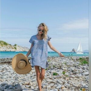 Striped Blue and White Summer Dress